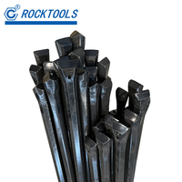 Tige de forage hexagonale intégrale en acier forgé au chrome pour le forage pneumatique de roches minières