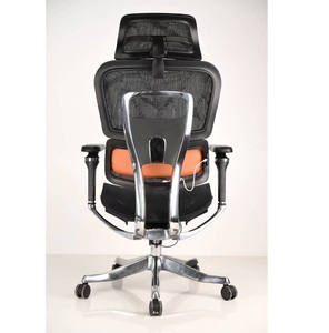 Chaise de bureau ergonomique pivotante à dossier moyen réglable en maille pour ordinateur, mobilier de maison moderne, vente en gros Foshan - Product Image 1