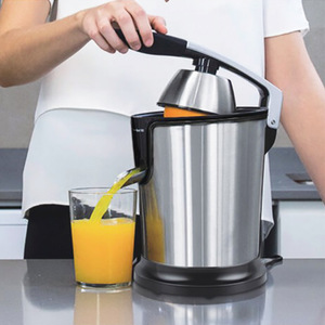 Exprimidor eléctrico de acero inoxidable de 400 ml, multifuncional, de extracción lenta para jugo de naranja y limón. - Product Image 1