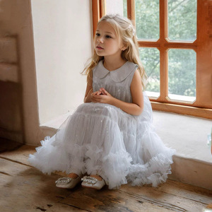 Nuevo Producto, Vestido de Princesa con Estrellas para Niñas, Primavera-Verano, Vestido de Alta Gama para Actuaciones de Piano - Product Image 4