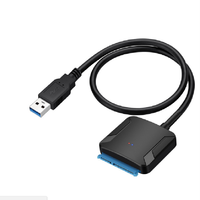 Cable Adaptador Convertidor USB 3.0 a SATA 3 de Precio Económico al por Mayor para Disco Duro HDD/SSD de 3.5 y 2.5 Pulgadas, 45 cm
