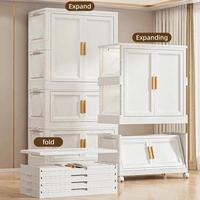 Armoire de rangement pour bébé et enfant, 60 cm x 153 cm de hauteur, 4 niveaux, pour vêtements, jouets et accessoires