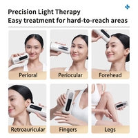 Appareil portable de soin de la peau à lumière excimère 308 nm, écran OLED, instrument de beauté UV rechargeable à main pour le soin de la peau