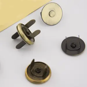 QingHe 18x2mm nastro antico ultrasottile bottoni a pressione in metallo bottoni rotondi bottoni magnetici per borse e vestiti