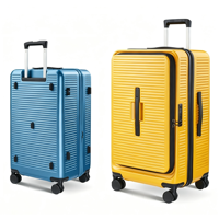 Maleta de Viaje Expandible Ligera de ABS+PC, Diseño Clásico y Moderno, Apertura Frontal, Ruedas Giratorias de Aluminio, Cierre TSA, Silenciosa, Ruedas 360°, Poliéster