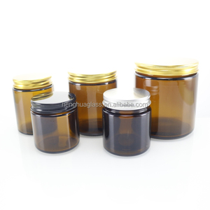 60ml 120ml 170ml 250ml 500ml <span class=keywords><strong>1000ml</strong></span> hổ phách thủy tinh lưu trữ lọ hình tròn rộng moouth Nâu Kính <span class=keywords><strong>container</strong></span> Jar với nắp - Product Image 2