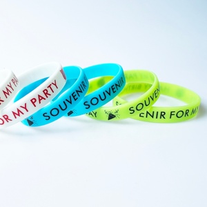Pulseras de Silicona Personalizadas con Logotipo en Relieve, Impermeables, para Eventos, Fiestas, Recuerdos, <span class=keywords><strong>Cumpleaños</strong></span>, Color Personalizado - Product Image 4