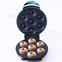 AOJA 7 Trous Ménage Automatique Antiadhésif Snack Dessert Petit Déjeuner Maker Mini Donut Maker Machine Portable Gaufre Donut Maker