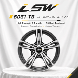 LS8145 5x120 5x112 18 19 20 นิ้ว ล้อฟอร์จขายส่ง สีเทาเมทัลลิก ขอบขัดเงา ลายสองก้าน สำหรับ BMW E46 E60 E92 X5 - Product Image 4