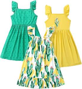 Vente en gros Vêtements d'été pour bébé design italien Robe pour bébé avec dessins animés Licorne lavande Robe tutu pour bébé - Product Image 4