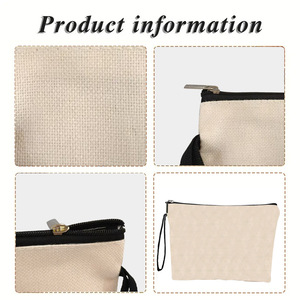 Bolsa Organizadora <span class=keywords><strong>de</strong></span> Lona con Cierre, Personalizable, Multiusos, para Cosméticos, Maquillaje y Papelería - Product Image 3