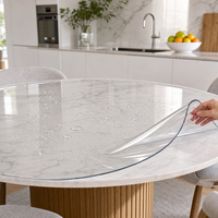 Lebensmittelechte PVC-Tischmatte Wiederverwendbar Weich Quadratisch Zeitgenössisches Design 2mm/5mm Dickenoptionen