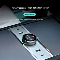 Kompatibel Tesla Model 3 versi baru kenop pemindah gigi stasiun Dok tombol kontrol pusat aksesori modifikasi Snap-On