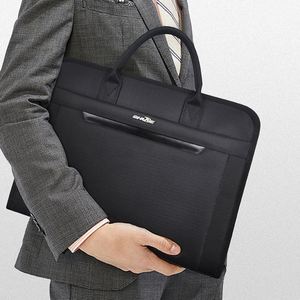 High Quality Black Men Business <b>Briefcase</b> PU <b>Leather</b> Document Organizer Bags File Storage Travel Office 15.6 Inches Laptop Bag - Product Image 2