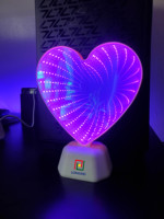 Offre Spéciale Tunnel Intelligent LED Applique Murale 3D Miroir Infinity Enseigne Au Néon Effet Étendu Décoration de La Maison Acrylique Miroir Espejo Spiegel
