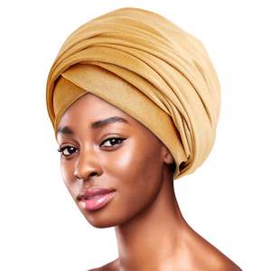 Wholesale Long Size Velvet Turban Stretchy DIY Wear Headscarf Africa <b>Women</b> Headwraps Daily Life Outdoor <b>Scarf</b> - Product Image 1