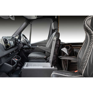 Lüks vip mercedes sprinter ön koltuklar lüks otobüs yolcu koltuğu küçük katlanır sandalye ile kalın cilt kapak koltuk - Product Image 4