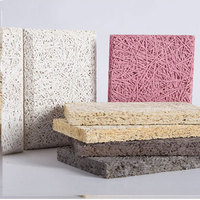 Panneaux acoustiques en laine de bois personnalisés, panneaux muraux acoustiques écologiques en fibres de bois, décoration intérieure, panneau en ciment pour studio