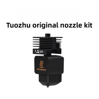 Upgrade BARU untuk Bambu Lab H2D A1/A1 Mini High Hotend Kit Nozzle Baja Keras 0.4mm yang Dapat Dilepas, Tahan Suhu Tinggi