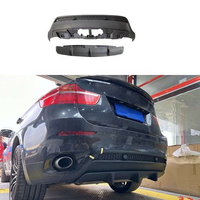 Kit carrosserie style MT pour BMW X6 E71 2007-2014, look M-Tech, ensemble de pare-chocs sport, matériau PP, pare-chocs avant et arrière avec diffuseur
