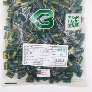 Whole Sale RC250M150L010*16TH-2A1E 10*16 Capacitors Through-Hole Electrolytic Capacitors 15uF 20% 250V - Product Image 1