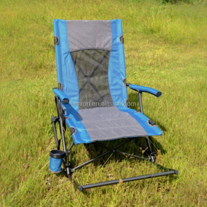 Chaise à bascule de luxe portable et pliable avec logo personnalisé pour adultes, idéale pour la pêche, le camping, les sorties en plein air, les pique-niques, la plage et la détente - Product Image 2