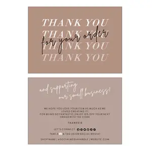 Business Thank You Card Printable Thanks For Your Purchase Card Small Business Package Insert Card Thank You For Your Order