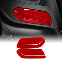 Panneau de porte de siège arrière en fibre de carbone souple véritable pour Ford Mustang GT 2024-2025 Conduite à gauche et à droite Accessoires de garniture intérieure