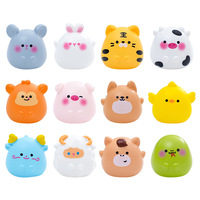 Figuras de Animales del Zodiaco, Lindas y Hechas a Mano, Decoraciones de Resina, Accesorios para Coche y Escritorio