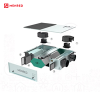 Ventilateur de récupération de chaleur ERV carré en acier galvanisé pour plafond, 350 m³/h, avec filtre HEPA, économie d'énergie, pour sous-sol