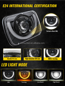 Faros Delanteros LED MorSun 5X7 para Accesorios de Jeep, Faro Delantero LED con Proyector y Halo con Certificación DOT ECE para Jeep Cherokee XJ de 1984 a 2001 - Product Image 4