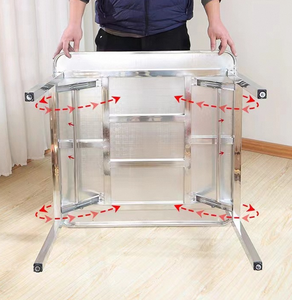 Tavolo per banchetti pieghevole in acciaio inox per <span class=keywords><strong>Picnic</strong></span> e cibo per alberghi e ristoranti - Product Image 3