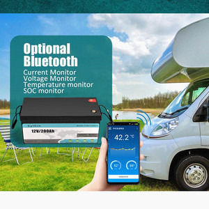 卸売カスタムリチウム電池Lifepo4 <span class=keywords><strong>12v</strong></span> 50Ah 100Ah 200Ah RV、クリーンカー、ハウスボート、ソーラーシステム用充電式バッテリー - Product Image 3