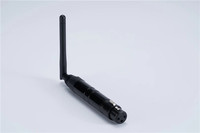 En stock, émetteur-récepteur sans fil 2.4G DMX512 de couleur noire, contrôleur DMX pour l'éclairage de scène, DMX512 sans fil