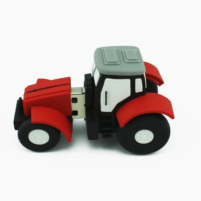 Christmas /halloween Hot Sell Customized Tractor Shape Usb Flash Drive 128gb Agricultural Machinery Shape Usb Stick