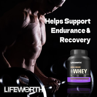 LIFEWORTH Healthcare Vegan Whey Protein Isolate Peptide Powder Extraction Pre Workout