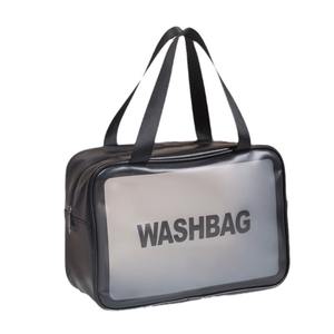 Trousse de toilette transparente portable et étanche, sac de maquillage rectangulaire de voyage pour femmes - Product Image 4