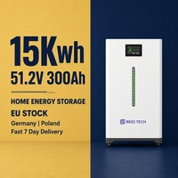 Système d'Énergie Solaire Autonome pour la Maison - Barre Lumineuse LiFePO4 15kWh 51.2V 300Ah avec Onduleur Hybride 20kW pour Alimentation de Secours Domestique - Stock entrepôt UE