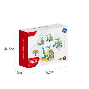 Table d'activités multifonctionnelle pour jouets et trotteurs pour bébés, <span class=keywords><strong>chariot</strong></span> réglable 5 en 1, marchette pour bébés avec table d'activités - Product Image 6