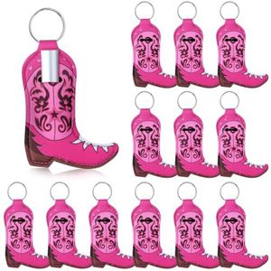 Porte-clés tendance pour rouge à lèvres, porte-clés <span class=keywords><strong>crayon</strong></span>, porte-baume à lèvres, porte-clés botte de cowboy style américain, porte-clés bottes de cowgirl, cadeau pour femme - Product Image 1