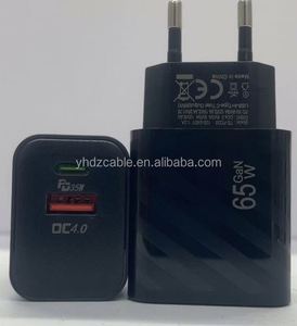PD Phone Charger 65W <b>USB</b>-C Power Adapter US/EU <b>Socket</b> Type C <b>USB</b> Wall Charger A+C Charger - Product Image 2