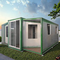 Maison modulaire préfabriquée de Chine, 2 chambres à coucher, prête à l'emploi, maison conteneur auto-modulaire, minuscule ensemble de maisons avec cabine et terrasse à vendre