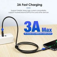 Câble USB 3.2 10 Gbps Type C, USB A vers USB C, cordon de transfert de données, PD 60W 3A, câble de charge rapide pour boîtier de disque dur SSD