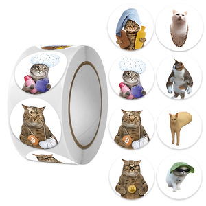 500 Pegatinas Impermeables de Gatos Divertidos, <span class=keywords><strong>MEME</strong></span>, Dibujos Animados, Graffiti, para Decorar Teléfonos, Guitarras, Computadoras Portátiles, Maletas - Product Image 2