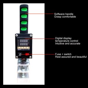 Máquina de estampado en caliente portátil de 5x7 cm con temperatura ajustable para grabado de texto personalizado, logotipos y piezas de latón - Product Image 5