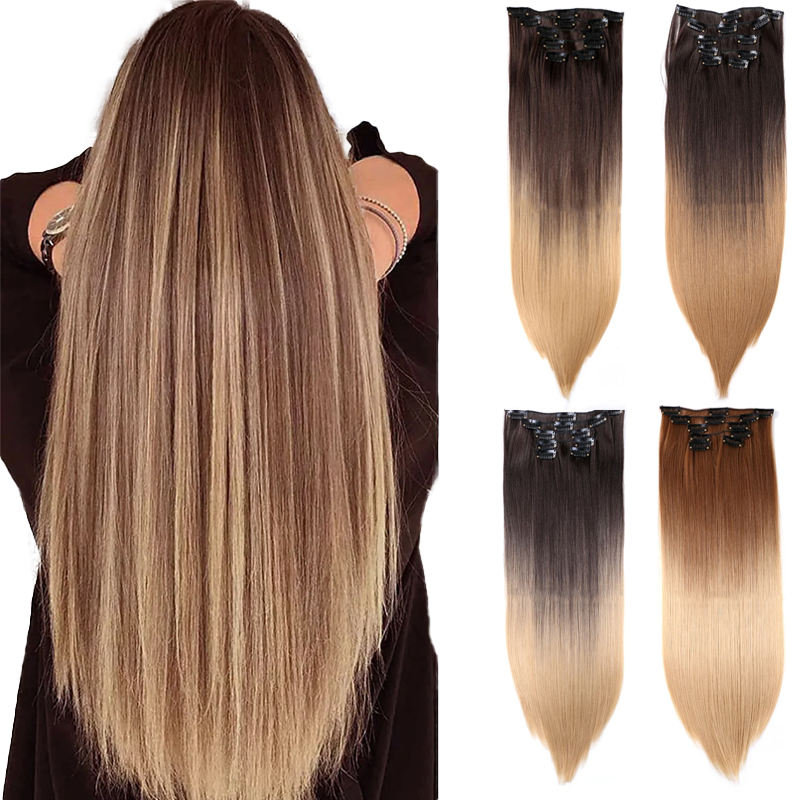 Super Double Drawn Virgin Human Hair Bundles Brazilian Bone Straight Hair Extensions Natural Color Thick Ends Hair Bundles - 200165144