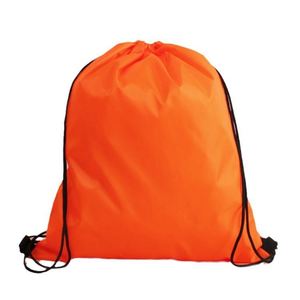 Sac de shopping en polyester personnalisé de haute qualité avec logo, cordon de serrage réutilisable, poignée en corde, style fourre-tout élégant, motifs colorés - Product Image 2