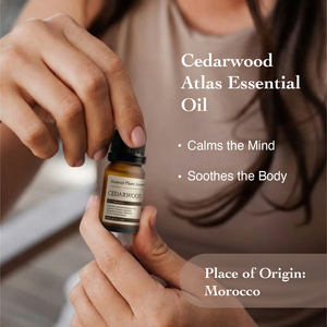 น้ำมันหอมระเหยซีดาร์วูดแอตลาส OEM 10 มล. บริสุทธิ์ 100% กลั่นด้วยไอน้ำ หอมหวานสดชื่น บำรุงผิว สำหรับการดูแลผิว กลิ่นบำบัด บรรเทาอาการปวด - Product Image 2