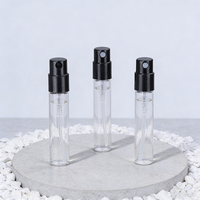 Flacon vaporisateur vide personnalisé 2ml 3ml, petit flacon d'échantillon de parfum, mini flacon de parfum en verre avec pulvérisateur, impression possible