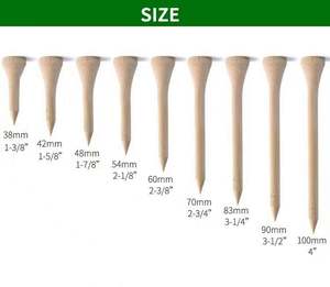 Bolsa Personalizada para Tees de Golf, Bolsa Promocional para Palos de Golf, Porta Tees de Madera de Bambú - Product Image 2